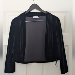 Calvin Klein Women's Black Velvet Blazer
